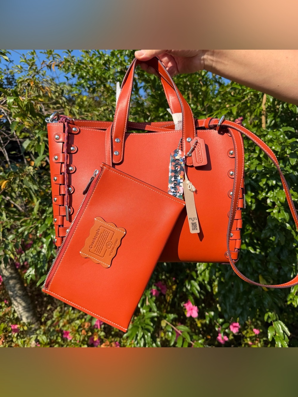 NWT Coach Medium Re-Laceable Tote In Coachtopia Leather CO667